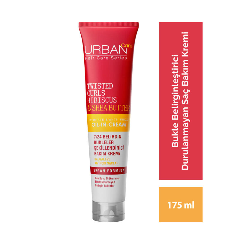 Urban Care Twisted Curls Hibiscus &amp; Shea Butter Leave-in Hair Care Cream 24/7 175 ml