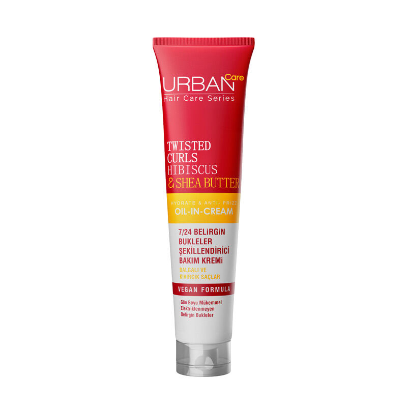 Urban Care Twisted Curls Hibiscus & Shea Butter Leave-in Hair Care Cream 24/7 175 ml