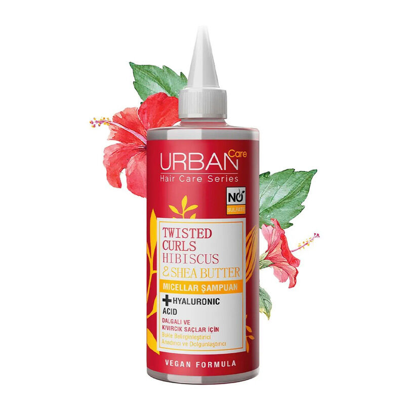 Urban Care Twisted Curls Hibiscus And Shea Butter Micellar Shampoo 340 ml