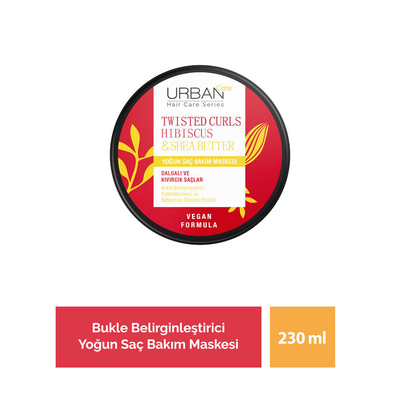 Urban Care قناع العناية المكثفة بالشعر من أوربان كير تويستد كيرلز هيبيسكوس 230 مل