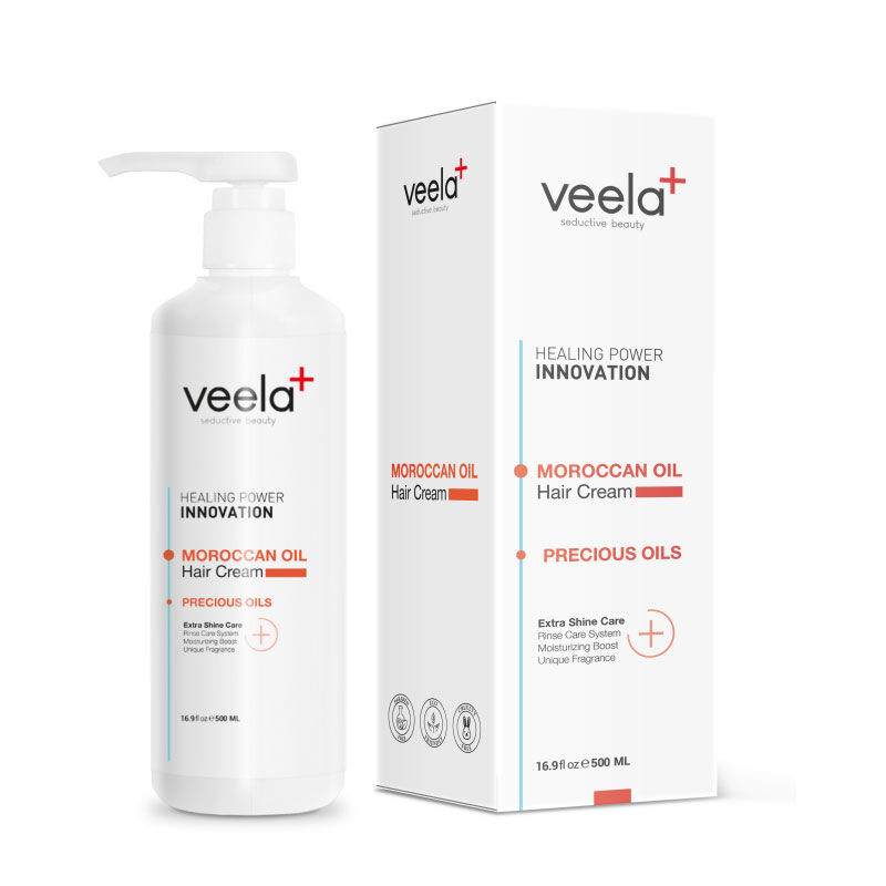 Veela Moisturizing Care Cream With Valuable Oils For Dry Hair 500 ml