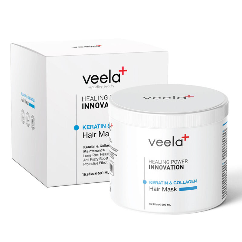 Veela Collagen And Keratin Care Mask For Dry And Damaged Hair 500 ml