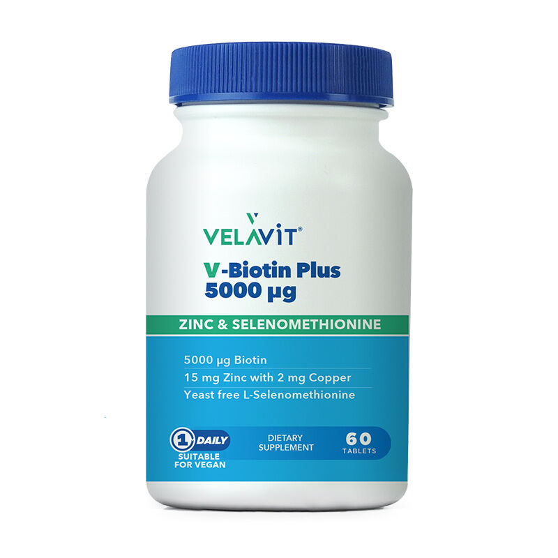 Velavit V-biotin Plus 5000 mcg 60 tablets