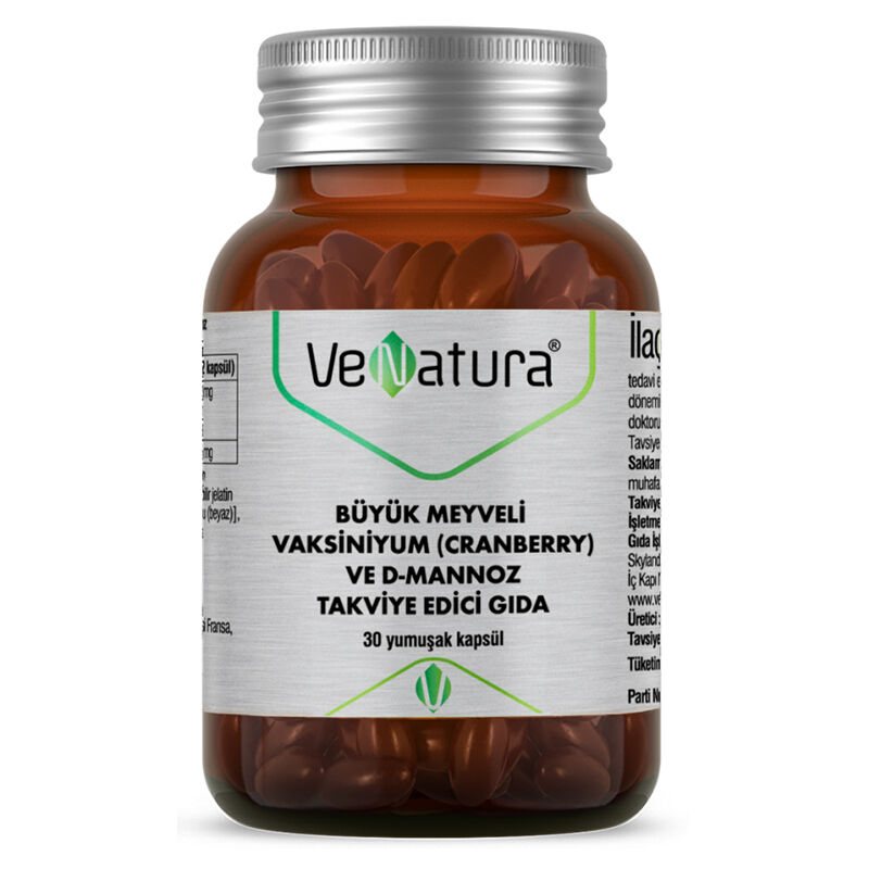 Venatura Cranberry And D Mannose Supplement Food 30 soft Capsules