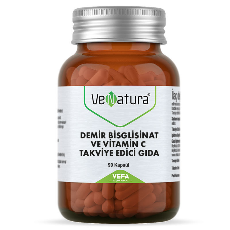 Venatura Iron Bisglycinate And Vitamin C 90 capsules