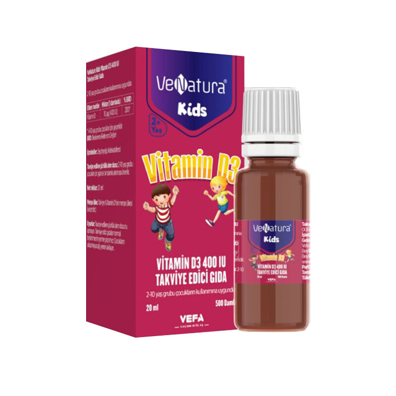 Venatura Kids Vitamin D3 400 iu Food Supplement 20 ml