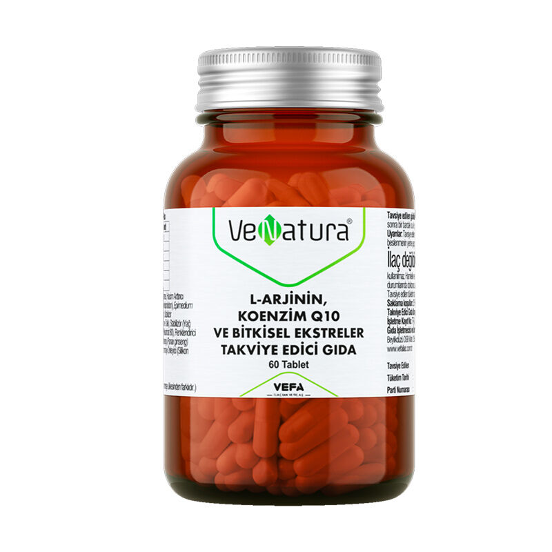 Venatura l-arginine Coenzyme Q10 and Herbal Extracts 60 tablets