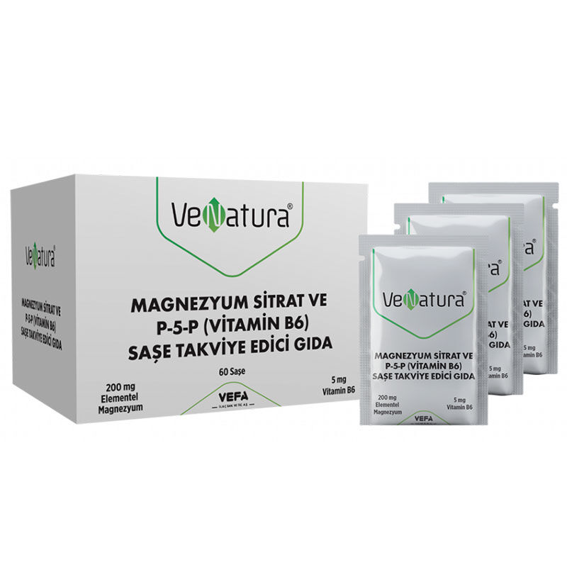 Venatura Magnesium Citrate P-5-p Vitamin B6 60 sachets