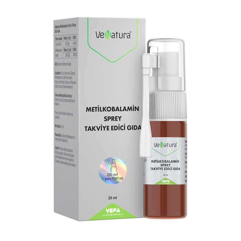 Venatura Vitamin B12 methylcobalamin Spray Food Supplement 20 ml