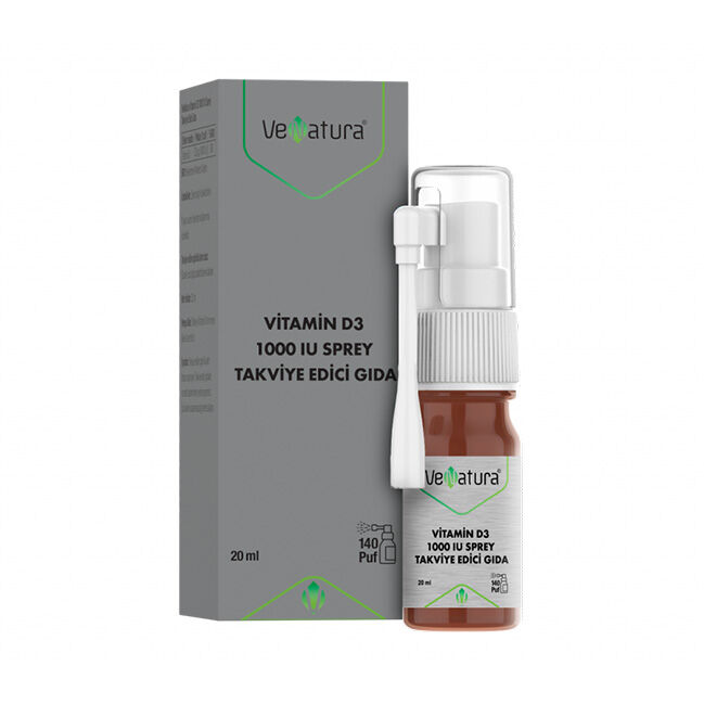 Venatura Vitamin D3 1000 iu Food Supplement Spray 20 ml