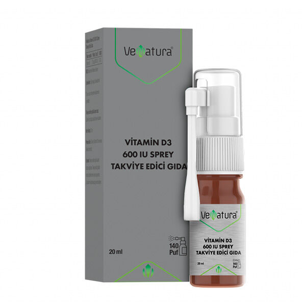 Venatura Vitamin D3 600 iu Food Supplement Spray 20 ml