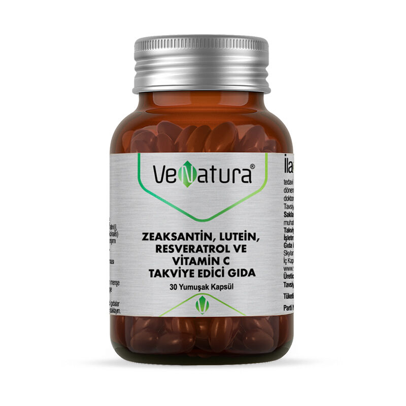 Venatura Zeaxanthin Lutein Resveratrol And Vitamin C Food Supplement 30 softgels