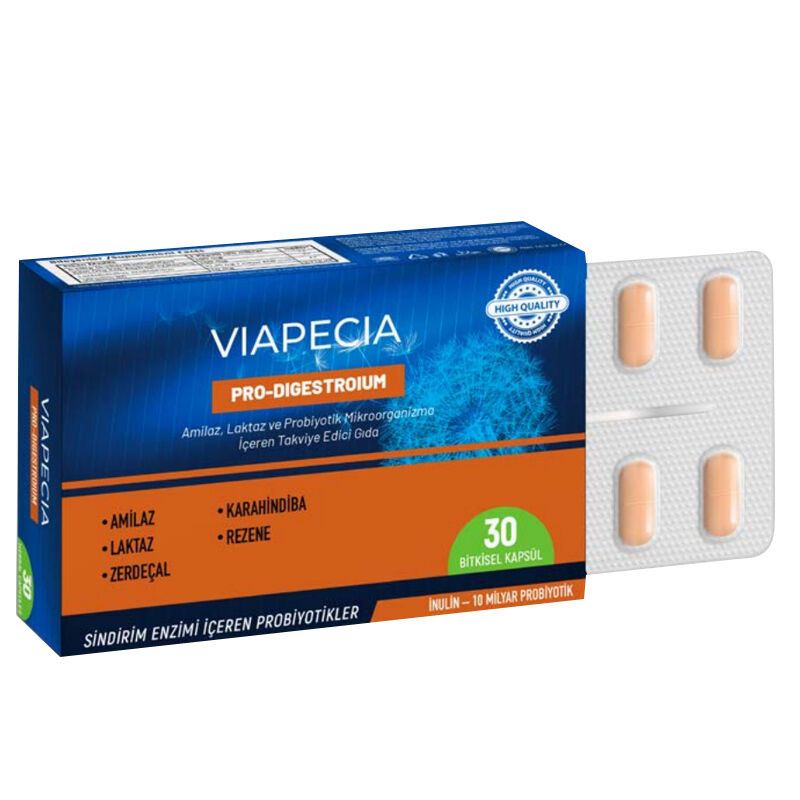Viapecia Pro-digestroium Supplementary Food 30 herbal Tablets