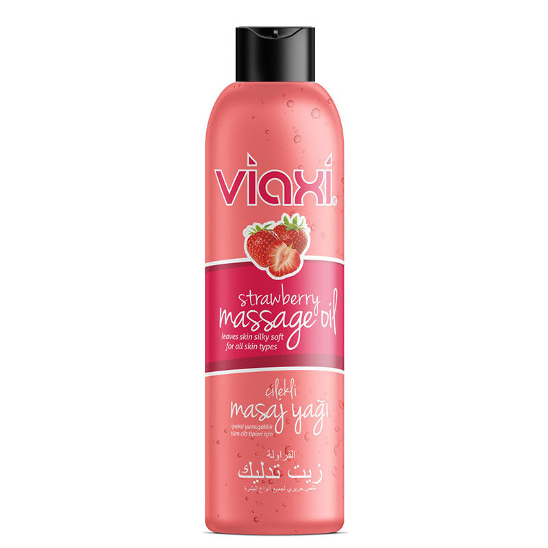 Viaxi Strawberry Flavored Massage Oil 177 ml