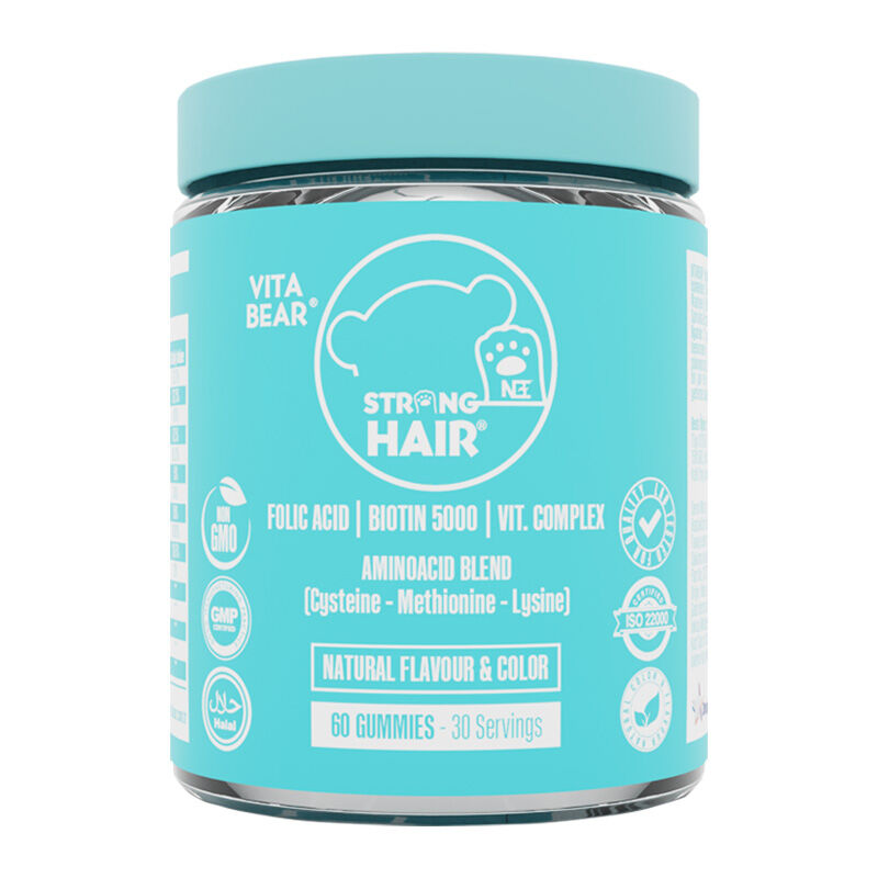 Vita Bear Strong Hair Gummy Vitamin 60 pcs