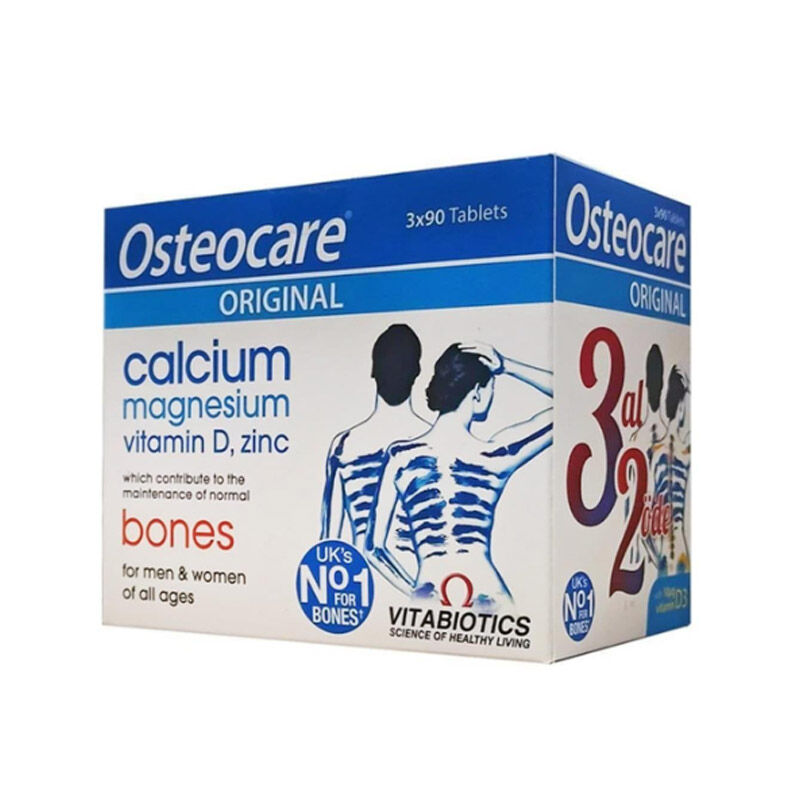 Vitabiotics Osteocare Original Calcium Magnesium 3 x 90 tablets