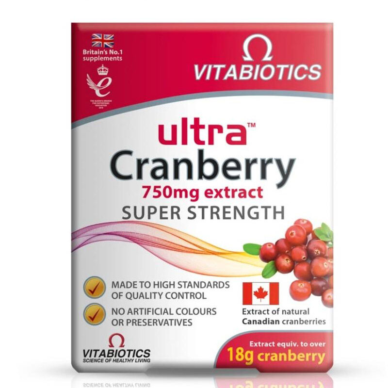 Vitabiotics Ultra Cranberry 750 mg Extract 30 tablets
