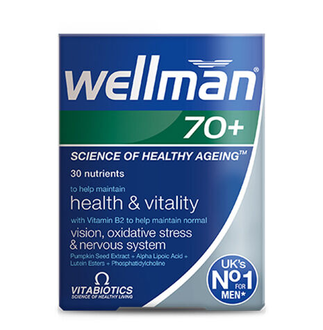 Vitabiotics Wellman 70+ Food Supplement 30 tablets