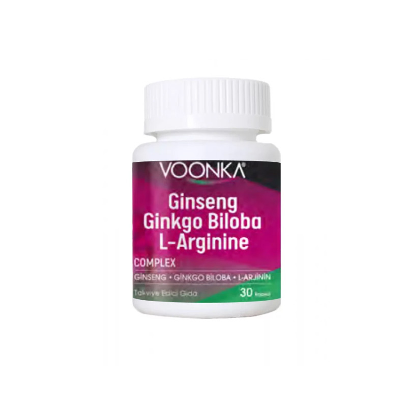 Voonka Ginseng Ginkgo Biloba l-arginine Complex 32 capsules