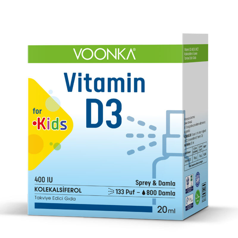 Voonka Kids Vitamin D3 400 iu Spray Drops 20 ml