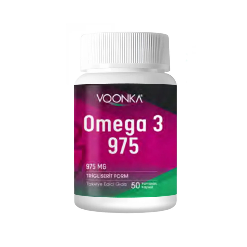 Voonka Omega 3 975 food Supplement 52 soft Capsules