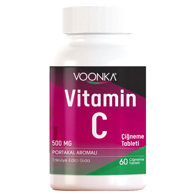 Voonka Vitamin C Orange Flavored 62 chewable Tablets