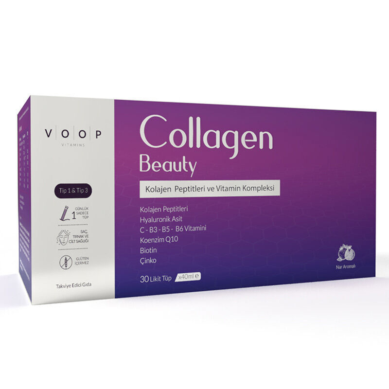 Voop Collagen Beauty Liquid - Peptides & Vitamins 30x40ml