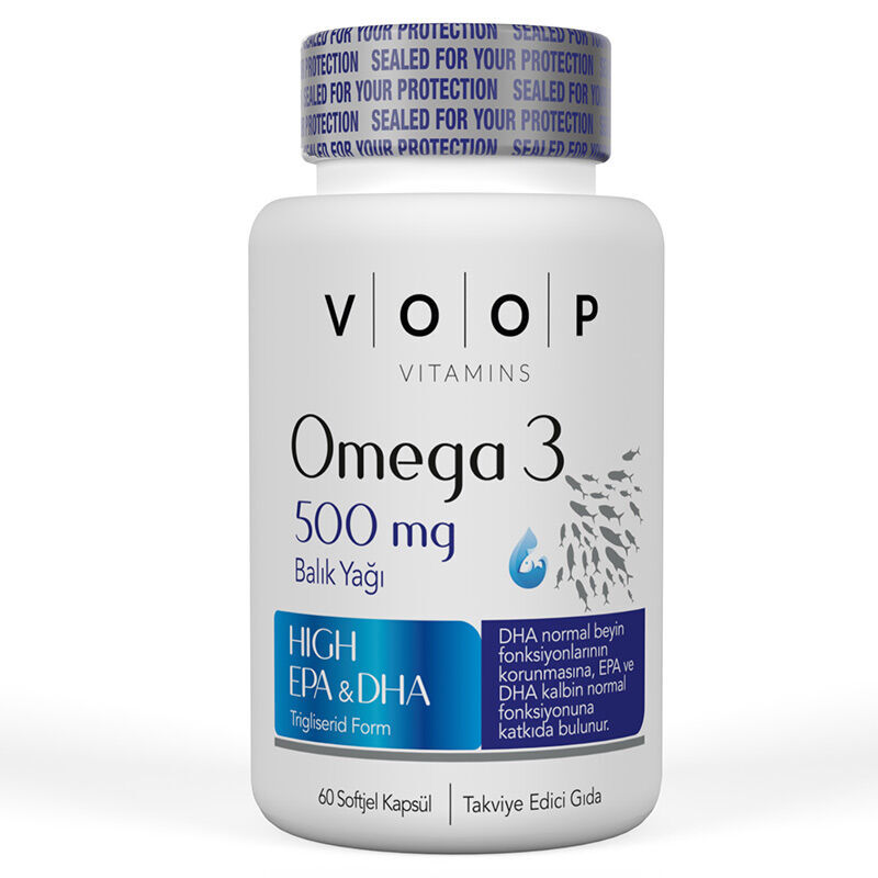 Voop Omega-3 500 mg Food Supplement 60 capsules