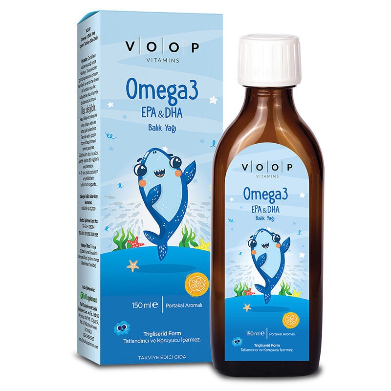 Voop Omega 3 food Supplement Containing Fish Oil 150 ml
