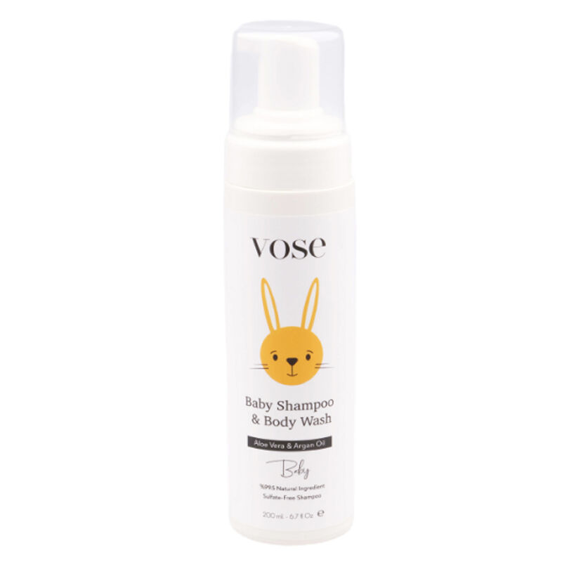 Vose Baby Hair And Body Foam Shampoo 200 ml
