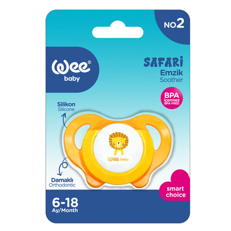 Wee Baby Palate Safari Pacifier 6-18 months 947