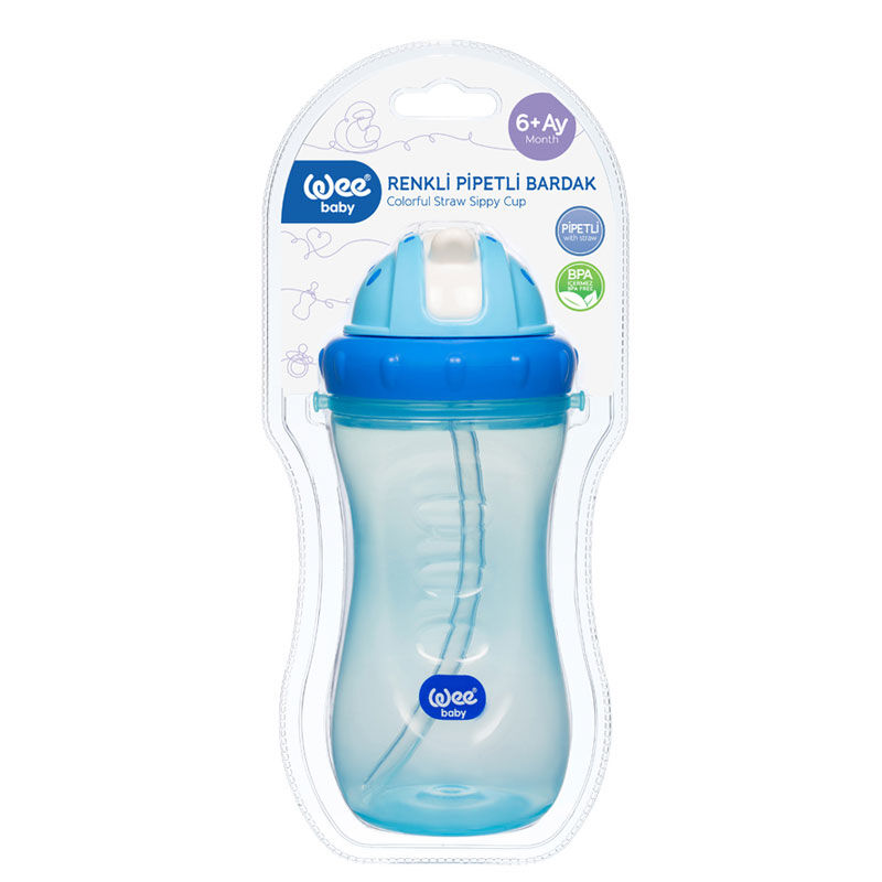 Buntes Glas mit Strohhalm von Wee Baby