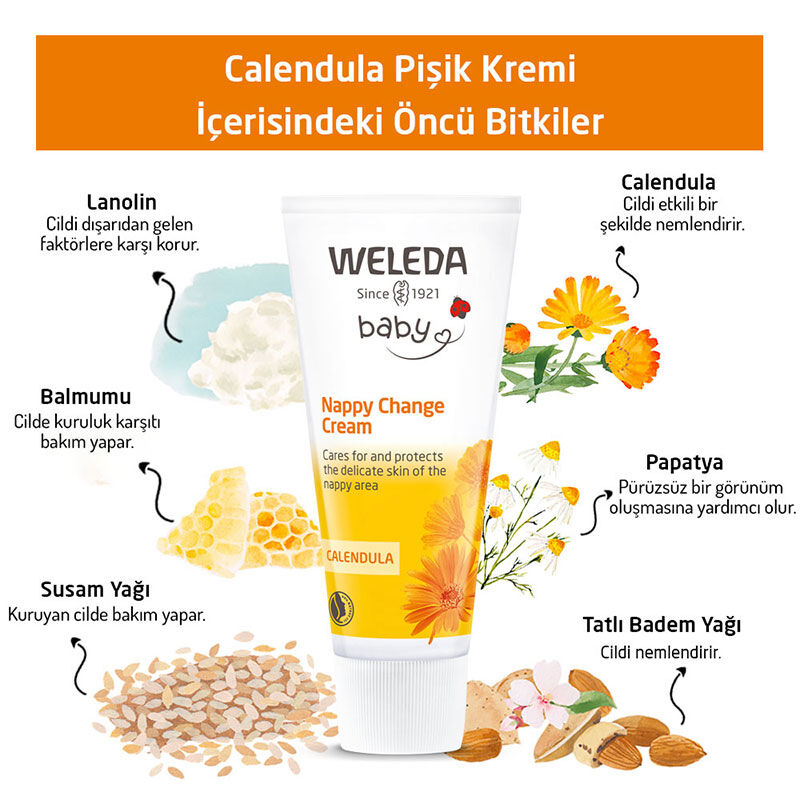 Weleda Calendula Diaper Area Care Cream 75 ml