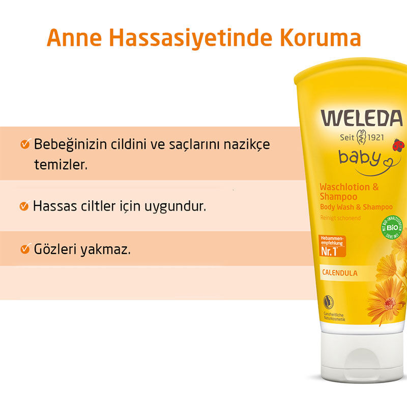 Обеспечьте нежное очищение: Weleda Calendula Шампунь