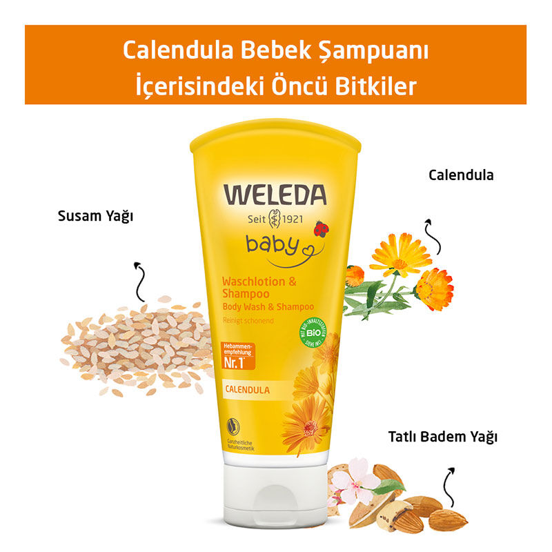 Обеспечьте нежное очищение: Weleda Calendula Шампунь