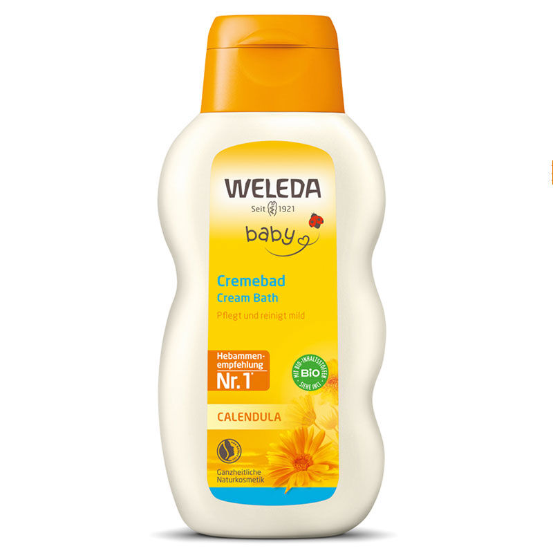 Weleda Calendula Organic Cleansing And Moisturizing Bath Cream 200 ml