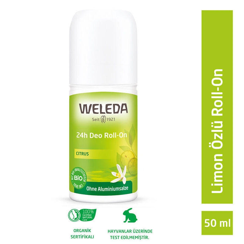 Weleda Natural Lemon Extract Roll On Deodorant 50 ml