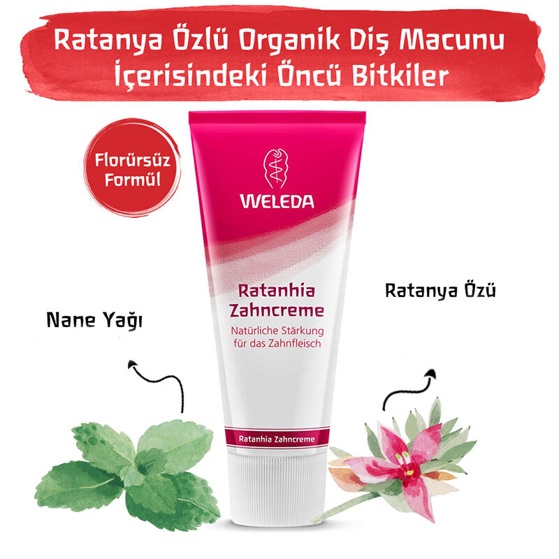 Erleben Sie gesunde Zähne mit Weleda Ratanhia Bio-Zahnpasta