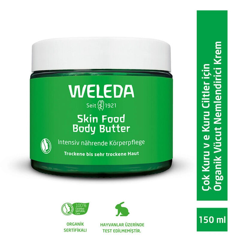 Weleda كريم العناية بالجسم العضوي من ويليدا سكين فود، 150 مل