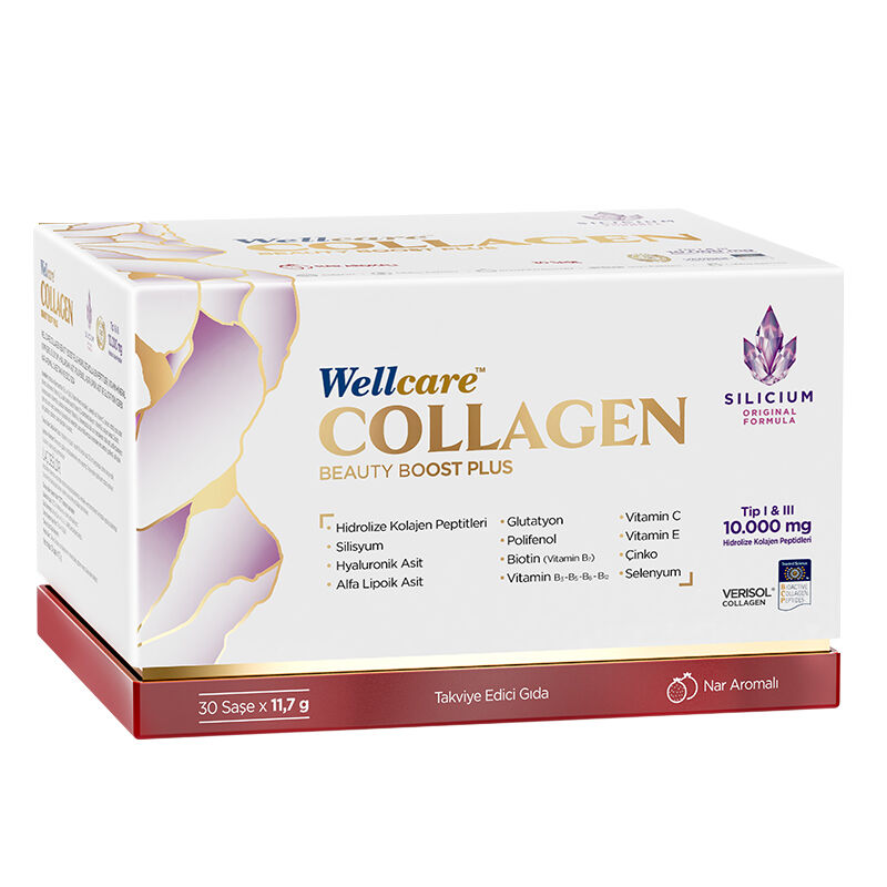 Wellcare Collagen Beauty Boost Plus 10,000 mg 30 sachets Pomegranate Flavored