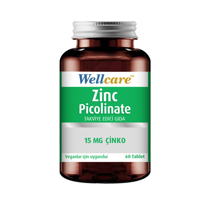 Wellcare Zinc Picolinate 15 Mg Zinc 60 Tablets