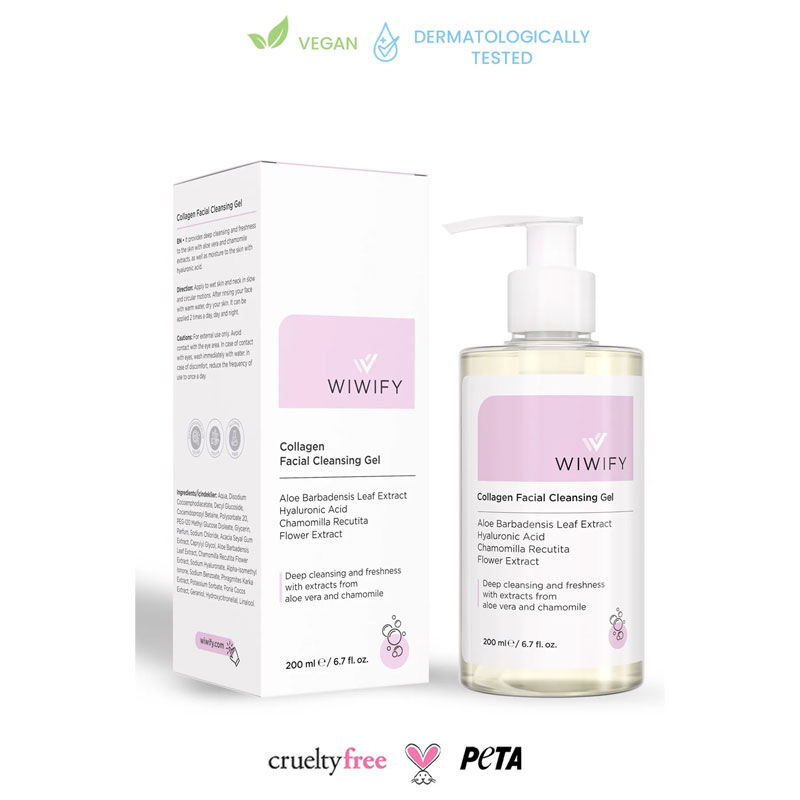 Wiwify جل تنظيف وتنقية الوجه من ويفاي بالألوفيرا والبابونج 200 مل