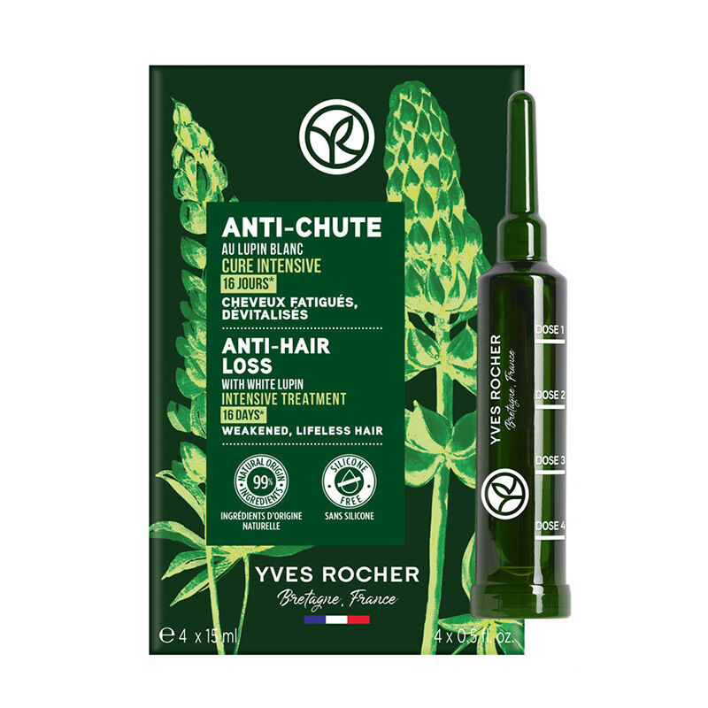 Yves Rocher Anti Chute Anti Hair Loss Treatment With Niacinamide And Vitamin B6 4 x15 ml