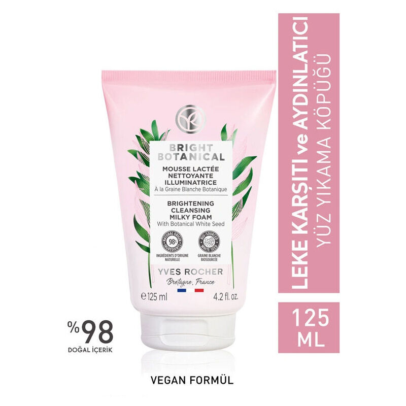 Yves Rocher غسول الوجه الرغوي المضاد للبقع من إيف روشيه برايت بوتانيكال، 125 مل
