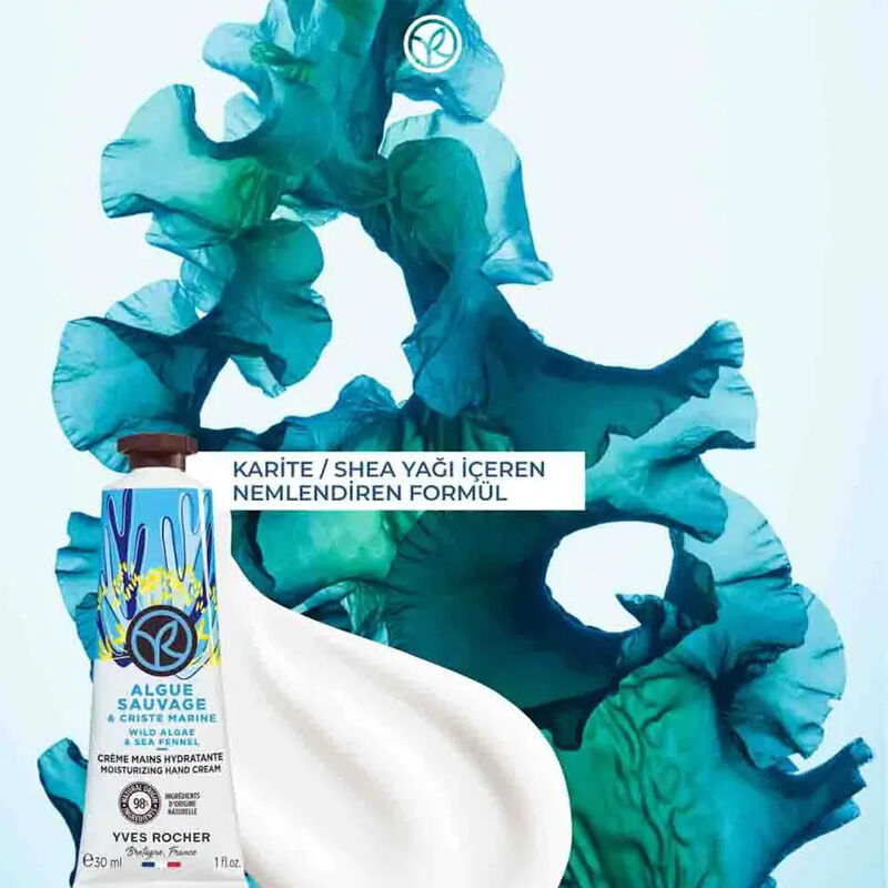 Yves Rocher كريم مرطب لليدين من إيف روشيه، نسيم المحيط، 30 مل