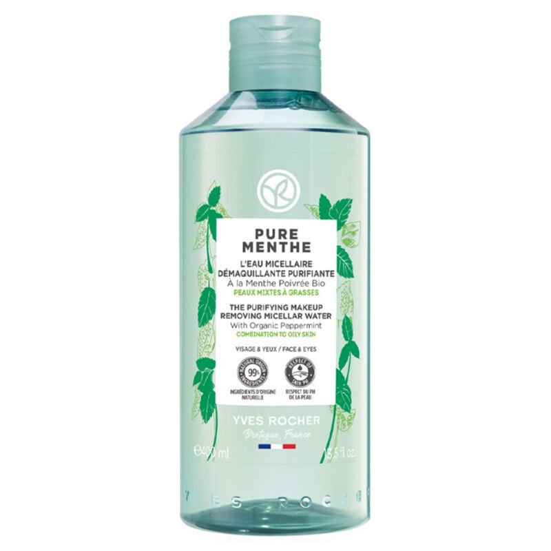 Yves Rocher Pure Menthe Purifying Face And Make-up Remover Water 400 ml