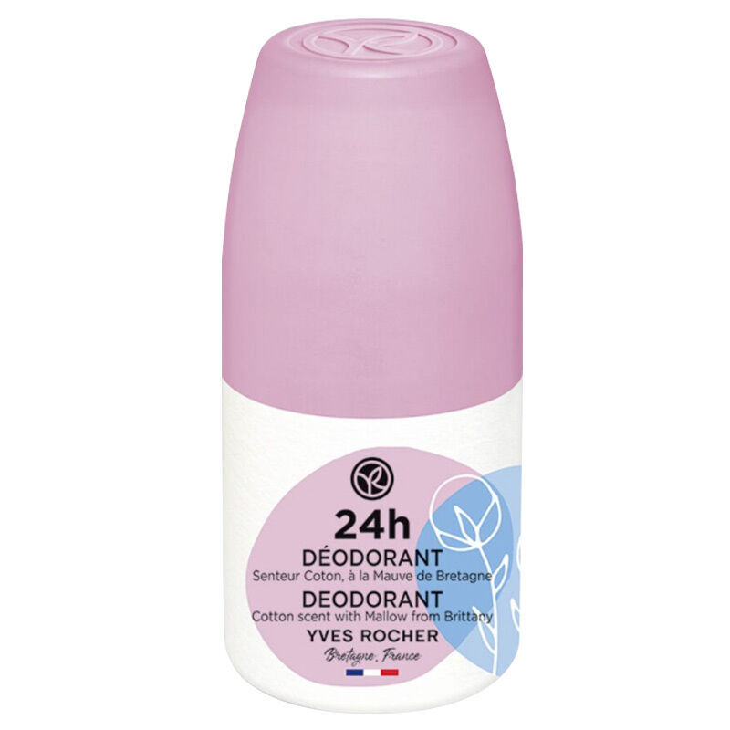 Yves Rocher Roll-on Deodorant - Cotton Flower & Mallow 50 ml