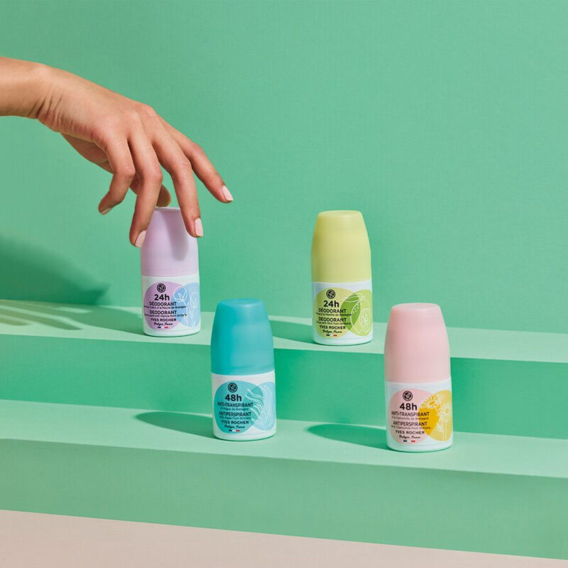 Yves Rocher Roll-on Deodorant - Cotton Flower &amp; Mallow 50 ml
