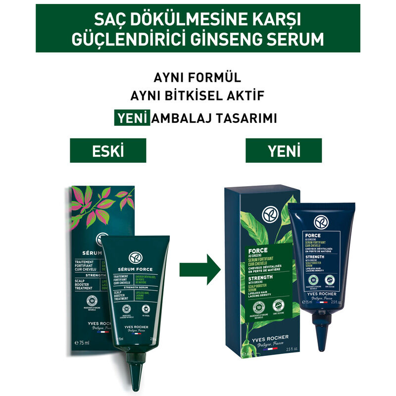 Yves Rocher سيروم الجينسنغ المضاد لتساقط الشعر من إيف روشيه 75 مل