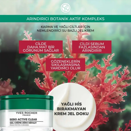 Yves Rocher Sebo Végétal Porenverfeinernde Gel-Creme 50ml